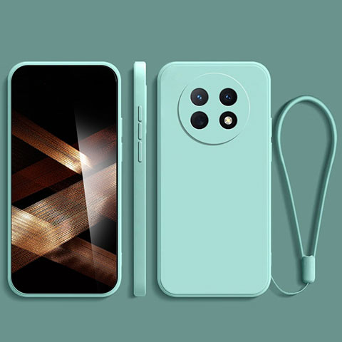 Huawei Nova Y91用360度 フルカバー極薄ソフトケース シリコンケース 耐衝撃 全面保護 バンパー YK1 ファーウェイ シアン