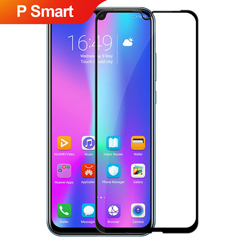 Huawei P Smart (2019)用強化ガラス フル液晶保護フィルム ファーウェイ ブラック