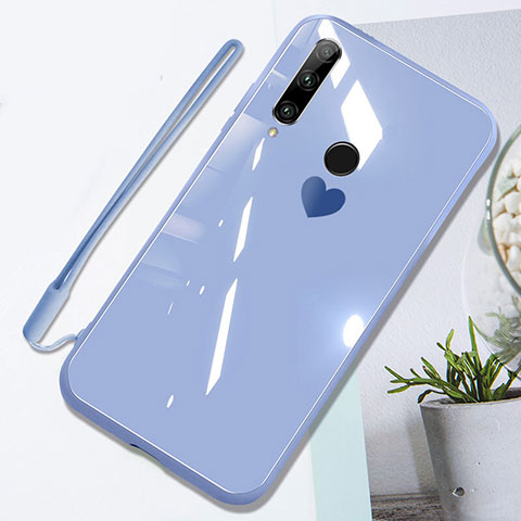 Huawei P Smart+ Plus (2019)用ハイブリットバンパーケース プラスチック 鏡面 カバー T01 ファーウェイ パープル