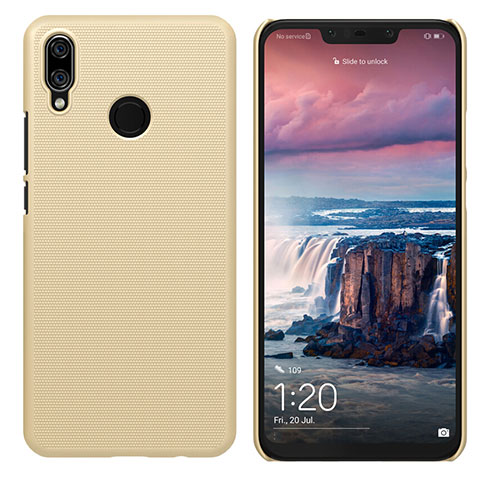 Huawei P Smart+ Plus用ハードケース プラスチック 質感もマット ファーウェイ ゴールド