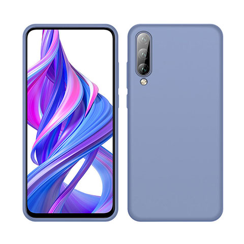 Huawei P Smart Pro (2019)用360度 フルカバー極薄ソフトケース シリコンケース 耐衝撃 全面保護 バンパー S05 ファーウェイ ブルー