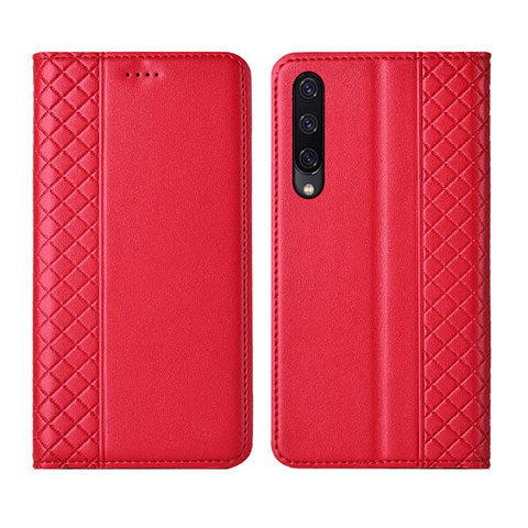 Huawei P Smart Pro (2019)用手帳型 レザーケース スタンド カバー L12 ファーウェイ レッド