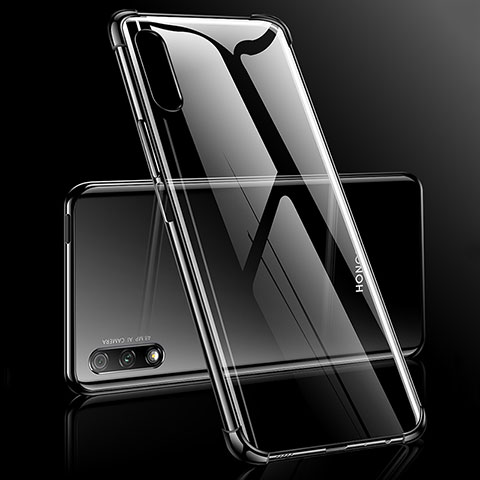 Huawei P Smart Z (2019)用極薄ソフトケース シリコンケース 耐衝撃 全面保護 クリア透明 H03 ファーウェイ ブラック