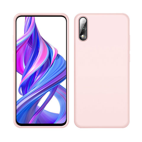 Huawei P Smart Z (2019)用360度 フルカバー極薄ソフトケース シリコンケース 耐衝撃 全面保護 バンパー S04 ファーウェイ ピンク