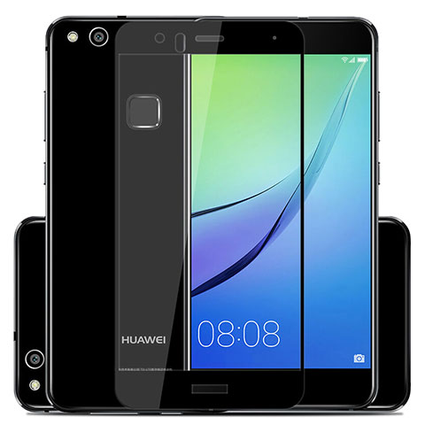 Huawei P10 Lite用強化ガラス フル液晶保護フィルム ファーウェイ ブラック