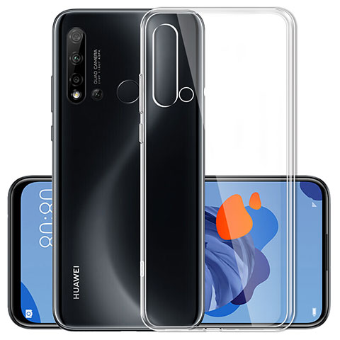 Huawei P20 Lite (2019)用極薄ソフトケース シリコンケース 耐衝撃 全面保護 クリア透明 カバー ファーウェイ クリア