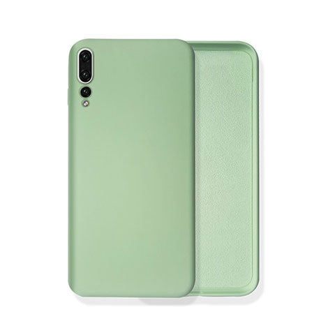 Huawei P20 Pro用360度 フルカバー極薄ソフトケース シリコンケース 耐衝撃 全面保護 バンパー C02 ファーウェイ グリーン