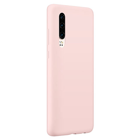 Huawei P30用極薄ソフトケース シリコンケース 耐衝撃 全面保護 S05 ファーウェイ ピンク