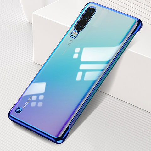 Huawei P30用ハードカバー クリスタル クリア透明 S02 ファーウェイ ネイビー