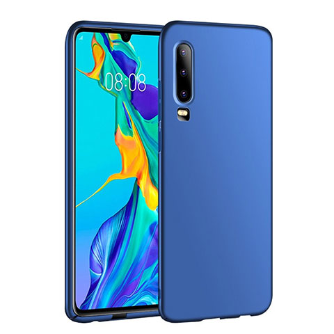 Huawei P30用ハードケース プラスチック 質感もマット カバー P01 ファーウェイ ネイビー