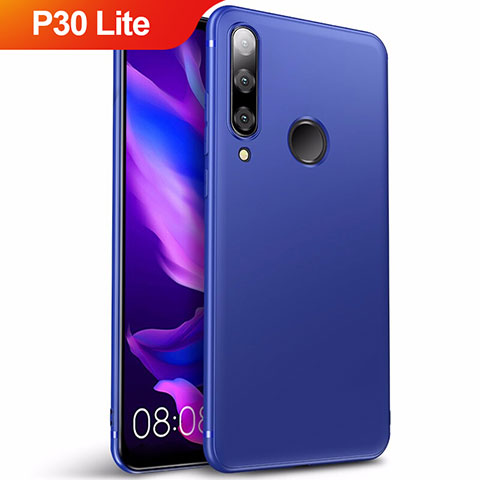 Huawei P30 Lite用極薄ソフトケース シリコンケース 耐衝撃 全面保護 S03 ファーウェイ ネイビー