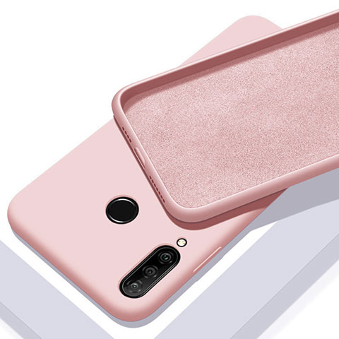 Huawei P30 Lite New Edition用360度 フルカバー極薄ソフトケース シリコンケース 耐衝撃 全面保護 バンパー C02 ファーウェイ ピンク