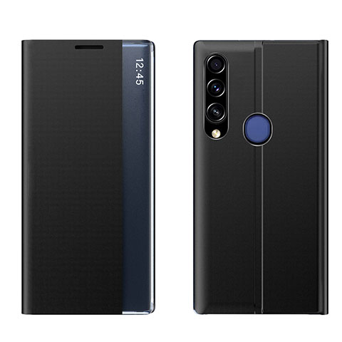 Huawei P40 Lite E用手帳型 レザーケース スタンド カバー QH1 ファーウェイ ブラック