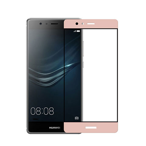 Huawei P9用強化ガラス フル液晶保護フィルム ファーウェイ ピンク