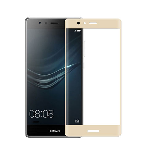 Huawei P9 Plus用強化ガラス フル液晶保護フィルム ファーウェイ ゴールド