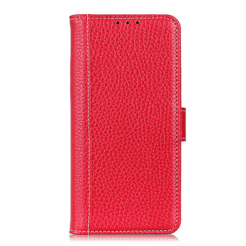 Huawei Y7p用手帳型 レザーケース スタンド カバー L04 ファーウェイ レッド