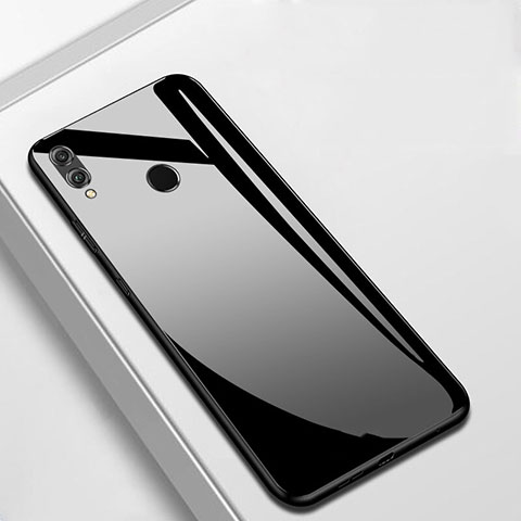 Huawei Y9 (2019)用ハイブリットバンパーケース プラスチック 鏡面 カバー M05 ファーウェイ ブラック