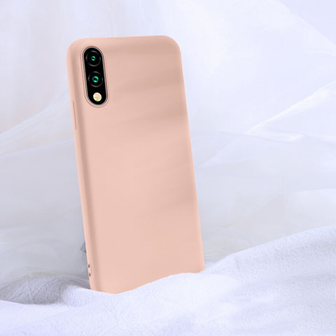 Huawei Y9 Prime (2019)用360度 フルカバー極薄ソフトケース シリコンケース 耐衝撃 全面保護 バンパー S03 ファーウェイ ピンク