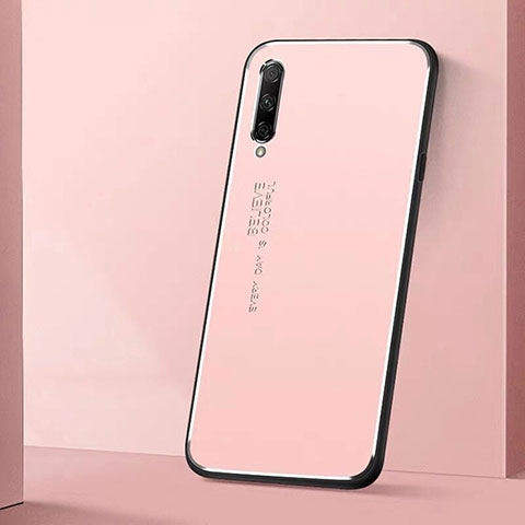 Huawei Y9s用ケース 高級感 手触り良い アルミメタル 製の金属製 カバー M01 ファーウェイ ピンク