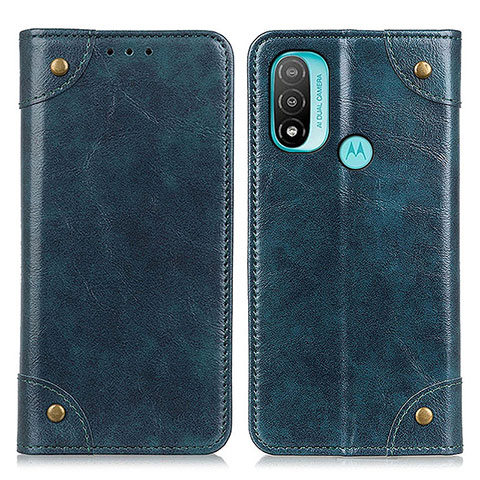 Motorola Moto E40用手帳型 レザーケース スタンド カバー M04L モトローラ ネイビー