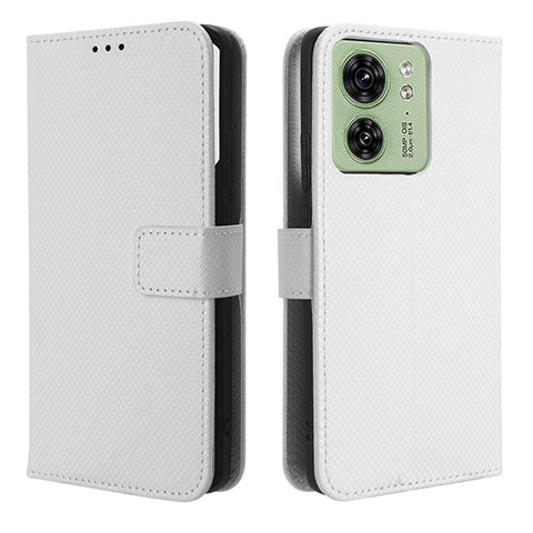 Motorola Moto Edge (2023) 5G用手帳型 レザーケース スタンド カバー BY1 モトローラ ホワイト