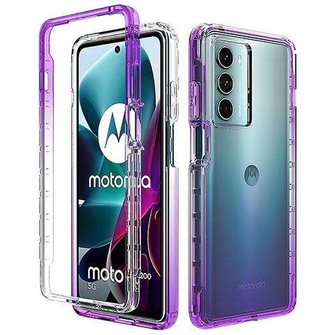 Motorola Moto Edge S30 5G用前面と背面 360度 フルカバー 極薄ソフト