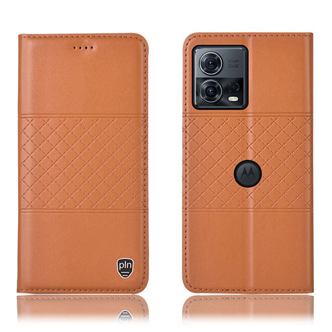 Motorola Moto Edge S30 Pro 5G用手帳型 レザーケース スタンド カバー H10P モトローラ オレンジ