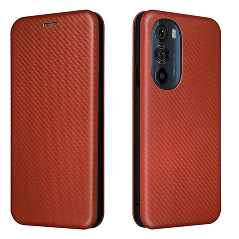 Motorola Moto Edge X30 5G用手帳型 レザーケース スタンド カバー L02Z モトローラ ブラウン