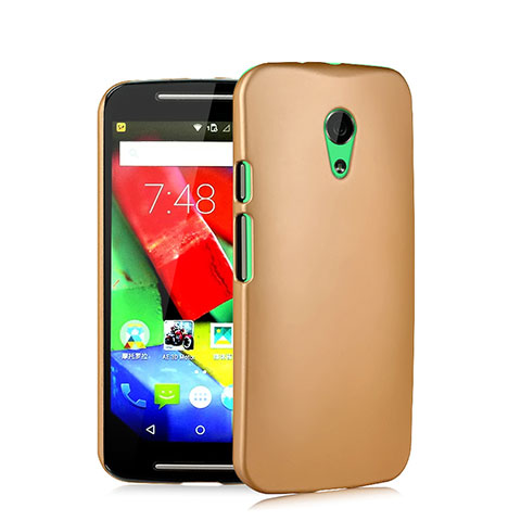 Motorola Moto G (2世代)用ハードケース プラスチック 質感もマット モトローラ ゴールド