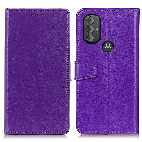 Motorola Moto G Play (2023)用手帳型 レザーケース スタンド カバー A06D モトローラ パープル