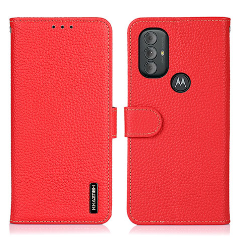 Motorola Moto G Power (2022)用手帳型 レザーケース スタンド カバー B01H モトローラ レッド