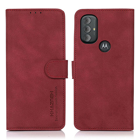 Motorola Moto G Power (2022)用手帳型 レザーケース スタンド カバー D08Y モトローラ レッド