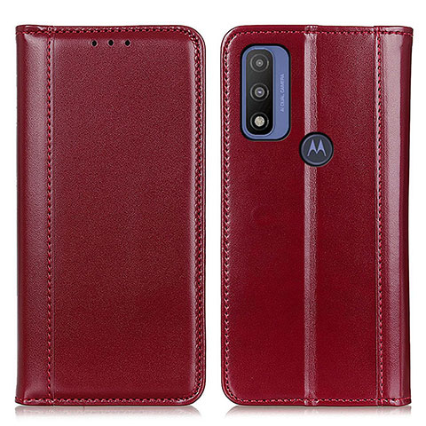 Motorola Moto G Pure用手帳型 レザーケース スタンド カバー M05L モトローラ レッド
