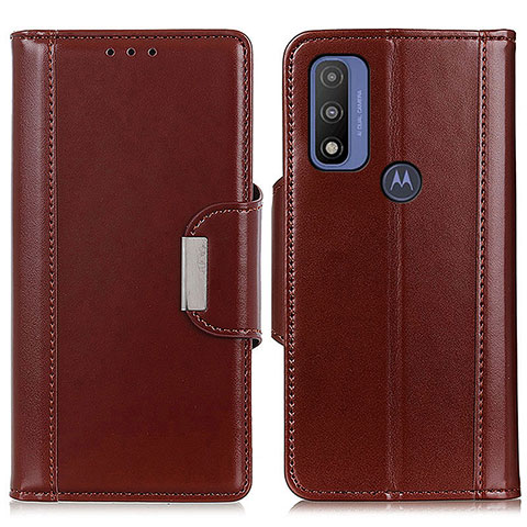 Motorola Moto G Pure用手帳型 レザーケース スタンド カバー M13L モトローラ ブラウン