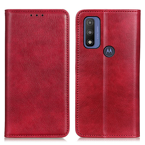 Motorola Moto G Pure用手帳型 レザーケース スタンド カバー N01P モトローラ レッド