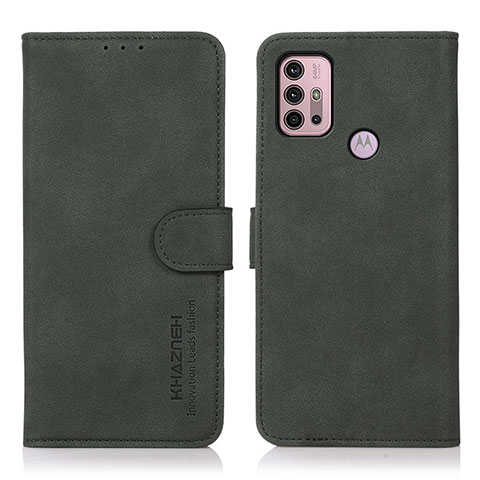 Motorola Moto G20用手帳型 レザーケース スタンド カバー D03Y モトローラ グリーン