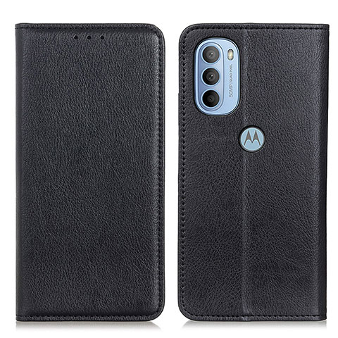 Motorola Moto G31用手帳型 レザーケース スタンド カバー N01P モトローラ ブラック