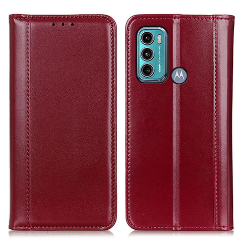 Motorola Moto G40 Fusion用手帳型 レザーケース スタンド カバー M05L モトローラ レッド