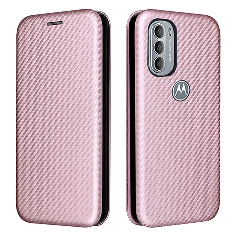 Motorola Moto G41用手帳型 レザーケース スタンド カバー L02Z モトローラ ローズゴールド