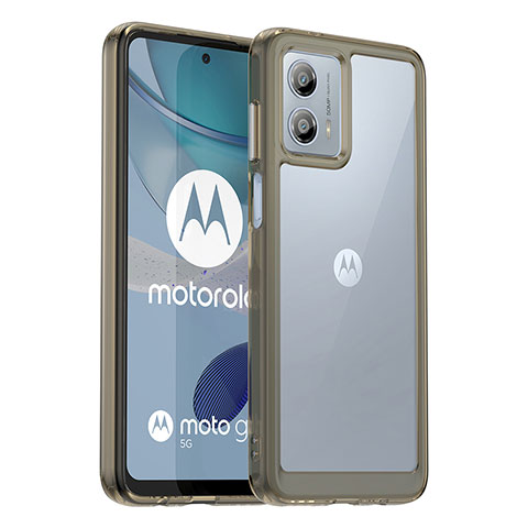 Motorola Moto G53y 5G用ハイブリットバンパーケース クリア透明