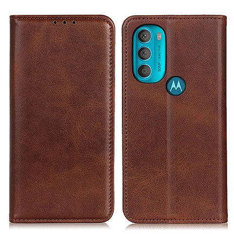 Motorola Moto G71 5G用手帳型 レザーケース スタンド カバー A02D モトローラ ブラウン