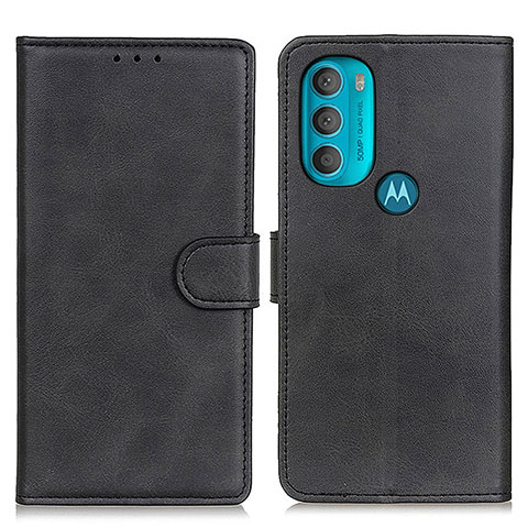 Motorola Moto G71 5G用手帳型 レザーケース スタンド カバー A05D モトローラ ブラック