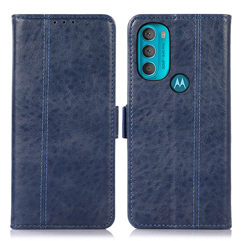 Motorola Moto G71 5G用手帳型 レザーケース スタンド カバー D11Y モトローラ ネイビー