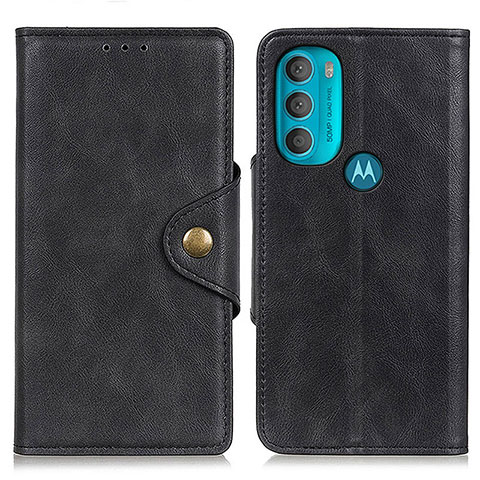 Motorola Moto G71 5G用手帳型 レザーケース スタンド カバー N03P モトローラ ブラック