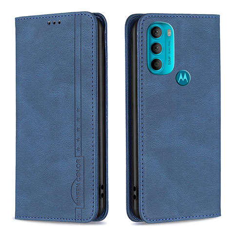 Motorola Moto G71 5G用手帳型 レザーケース スタンド カバー B07F モトローラ ネイビー