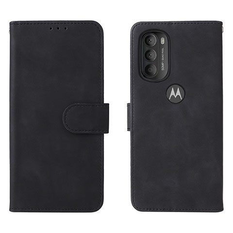 Motorola Moto G71 5G用手帳型 レザーケース スタンド カバー L01Z モトローラ ブラック