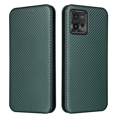 Motorola Moto G72用手帳型 レザーケース スタンド カバー L02Z モトローラ グリーン