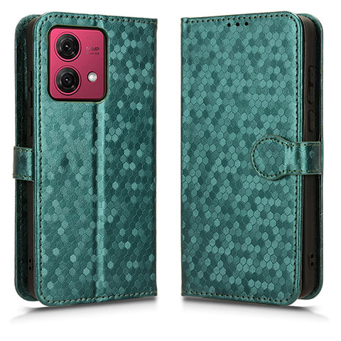 Motorola Moto G84 5G用手帳型 レザーケース スタンド カバー C01X モトローラ グリーン