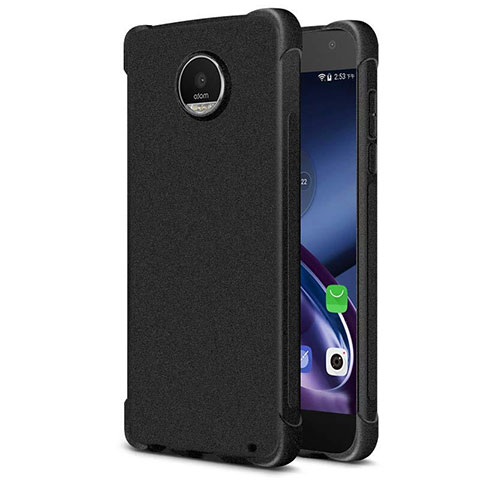 Motorola Moto Z2 Play用シリコンケース ソフトタッチラバー カバー モトローラ ブラック