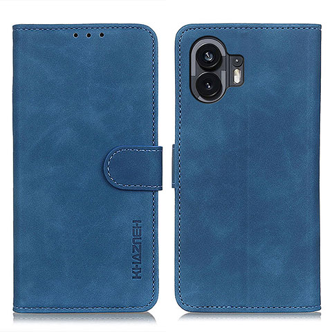 Nothing Phone 2用手帳型 レザーケース スタンド カバー K09Z Nothing Phone ネイビー